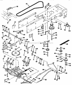 Page C Diagram and Parts List for 917256563  Craftsman Lawn Tractor