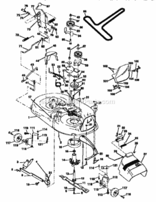 Page J Diagram and Parts List for 917256570  Craftsman Lawn Tractor