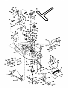 Page J Diagram and Parts List for 917256580  Craftsman Lawn Tractor