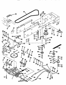 Page C Diagram and Parts List for 917256580  Craftsman Lawn Tractor
