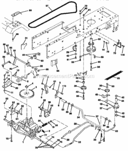 Page C Diagram and Parts List for 917256581  Craftsman Lawn Tractor