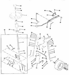 Page D Diagram and Parts List for 917256582  Craftsman Lawn Tractor