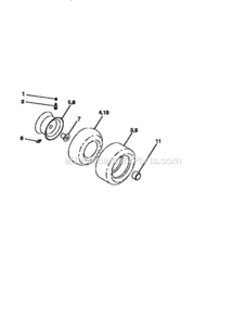 Page H Diagram and Parts List for 917256582  Craftsman Lawn Tractor