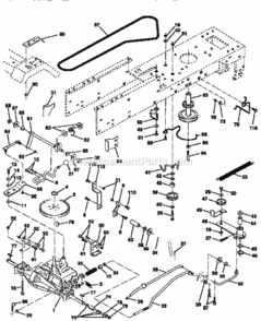 Page C Diagram and Parts List for 917256583  Craftsman Lawn Tractor