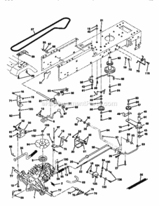Page C Diagram and Parts List for 917256591  Craftsman Lawn Tractor