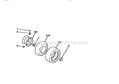 Page G Diagram and Parts List for 917256591  Craftsman Lawn Tractor