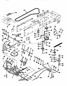 Page C Diagram and Parts List for 917256600  Craftsman Lawn Tractor