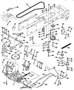 Page C Diagram and Parts List for 917256601  Craftsman Lawn Tractor