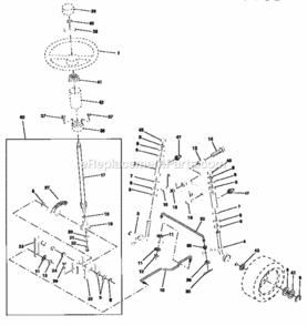 Page D Diagram and Parts List for 917256601  Craftsman Lawn Tractor