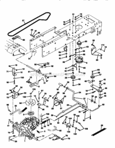 Page C Diagram and Parts List for 917256610  Craftsman Lawn Tractor