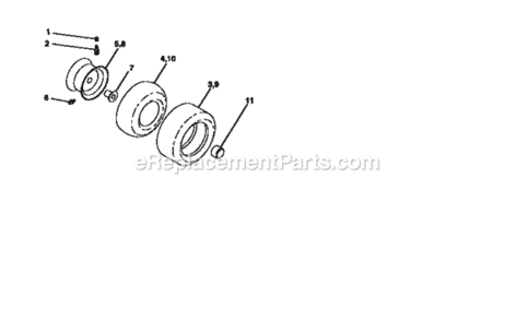 Page H Diagram and Parts List for 917256610  Craftsman Lawn Tractor