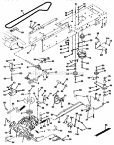 Page C Diagram and Parts List for 917256611  Craftsman Lawn Tractor