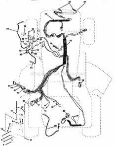 Part Location Diagram of 154728 Craftsman Engine Harness