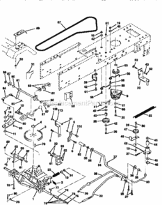 Page C Diagram and Parts List for 917256680  Craftsman Lawn Tractor