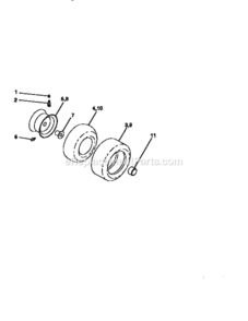 Page G Diagram and Parts List for 917256680  Craftsman Lawn Tractor