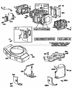 Page N Diagram and Parts List for 917256690  Craftsman Lawn Tractor