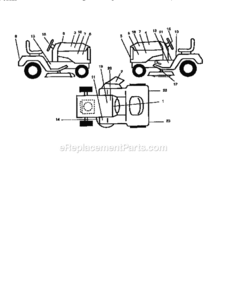 Page G Diagram and Parts List for 917256700  Craftsman Lawn Tractor