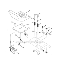 Page F Diagram and Parts List for 917256701  Craftsman Lawn Tractor