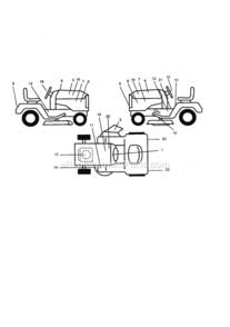 Page G Diagram and Parts List for 917256701  Craftsman Lawn Tractor