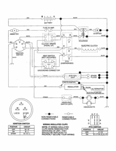 Page K Diagram and Parts List for 917256710  Craftsman Lawn Tractor