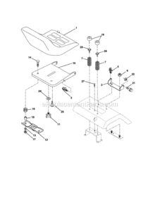 Page I Diagram and Parts List for 917256710  Craftsman Lawn Tractor