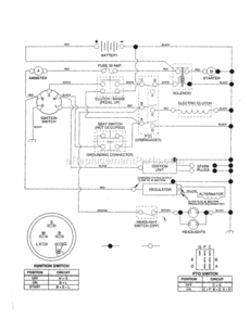 Page K Diagram and Parts List for 917256711  Craftsman Lawn Tractor