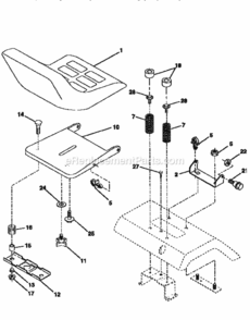 Page F Diagram and Parts List for 917256712  Craftsman Lawn Tractor