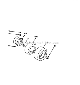 Page H Diagram and Parts List for 917256712  Craftsman Lawn Tractor
