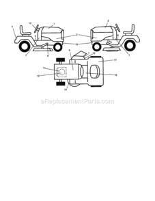 Page B Diagram and Parts List for 917256790  Craftsman Lawn Tractor