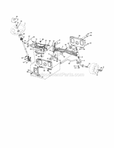 Page G Diagram and Parts List for 917256790  Craftsman Lawn Tractor