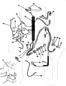 Page A Diagram and Parts List for 917256811  Craftsman Lawn Tractor
