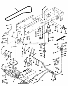 Page C Diagram and Parts List for 917256811  Craftsman Lawn Tractor