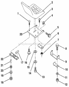 Page F Diagram and Parts List for 917256820  Craftsman Lawn Tractor