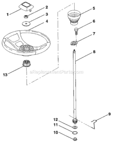 Page H Diagram and Parts List for 917256820  Craftsman Lawn Tractor