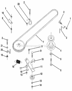 Page M Diagram and Parts List for 917256850  Craftsman Lawn Tractor