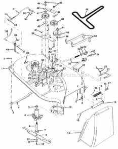 Page P Diagram and Parts List for 917256850  Craftsman Lawn Tractor