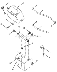 Page G Diagram and Parts List for 917256850  Craftsman Lawn Tractor