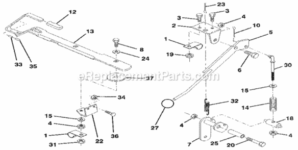 Page O Diagram and Parts List for 917256851  Craftsman Lawn Tractor