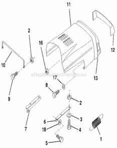 Page D Diagram and Parts List for 917256851  Craftsman Lawn Tractor
