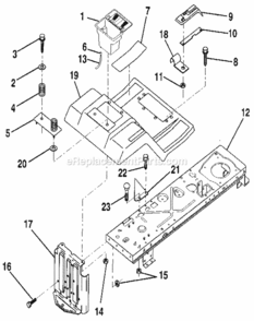 Page E Diagram and Parts List for 917256851  Craftsman Lawn Tractor