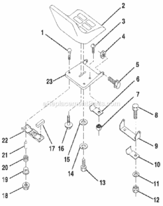 Page D Diagram and Parts List for 917256880  Craftsman Lawn Tractor