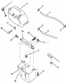 Page E Diagram and Parts List for 917256880  Craftsman Lawn Tractor