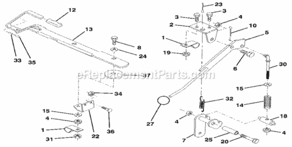 Page O Diagram and Parts List for 917256881  Craftsman Lawn Tractor