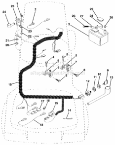 Page C Diagram and Parts List for 917256881  Craftsman Lawn Tractor