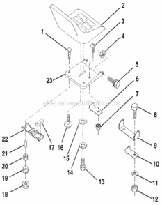 Page F Diagram and Parts List for 917256881  Craftsman Lawn Tractor