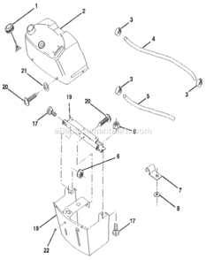 Page G Diagram and Parts List for 917256881  Craftsman Lawn Tractor