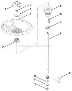 Page H Diagram and Parts List for 917256881  Craftsman Lawn Tractor