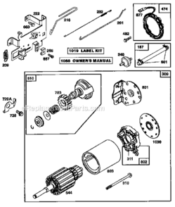 Engine_28N707-01_71500 Diagram and Parts List for 917256890  Craftsman Lawn Tractor
