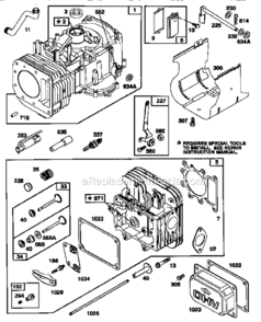Engine_28N707-0171-01_71500 Diagram and Parts List for 917256890  Craftsman Lawn Tractor