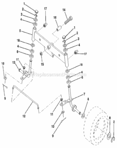 Page J Diagram and Parts List for 917256920  Craftsman Lawn Tractor